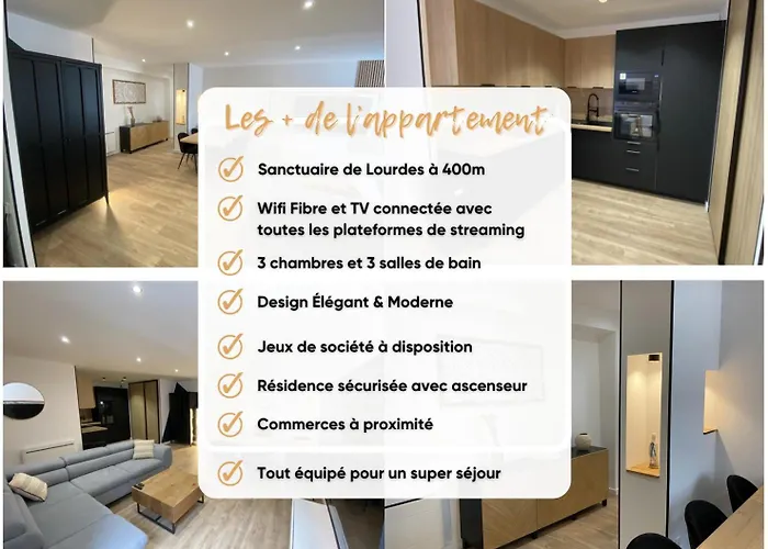 Madonna Elegance, Proche Sanctuaire, 95m2 Apartamento Lourdes